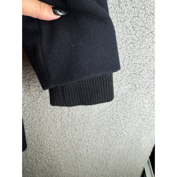 Tommy Hilfiger Womens Wool Blend Coat With Faux Fur Hood Size Medium - Picture 4 of 12